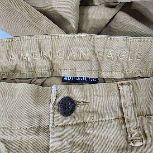 American Eagle Pants Men’s 32x34 Next Level Flex Original Straight Chino Brown - Picture 8 of 11